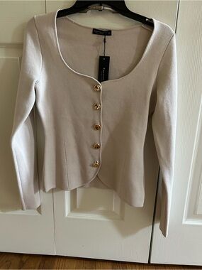 Emerson Lang Cream Knit Sweater